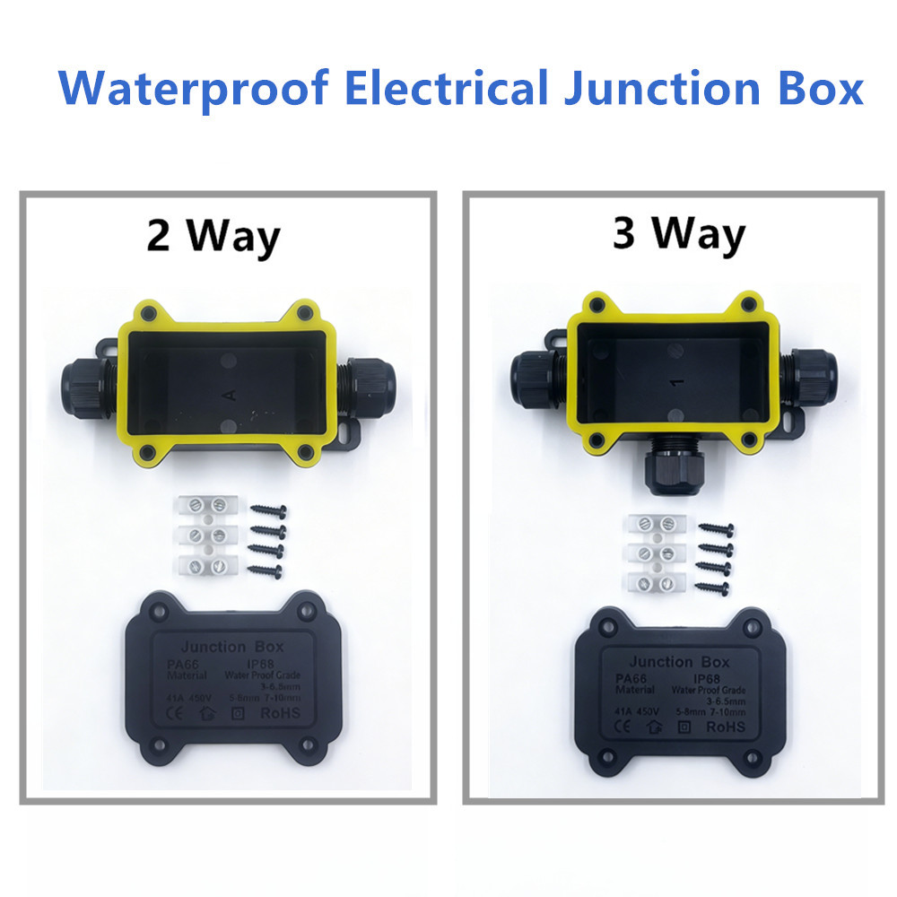 IP68 Waterproof Junction Box 2 - Cable Gland Waterproof avaliação e preço