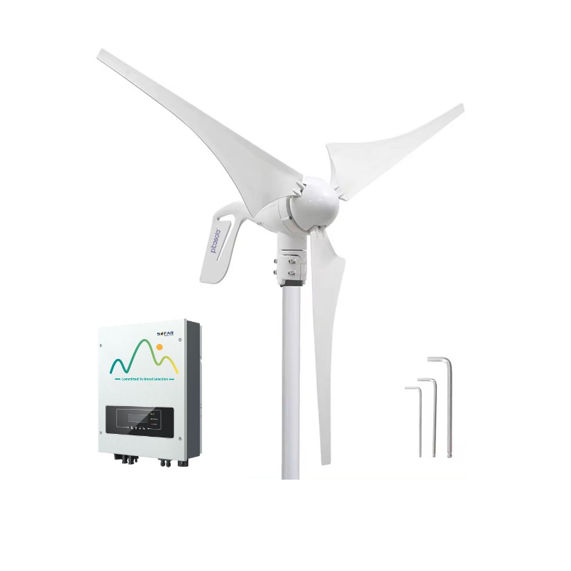 Solar Wind Turbine System 1kw  - Renewable Energy Wind Solar avaliação e preço