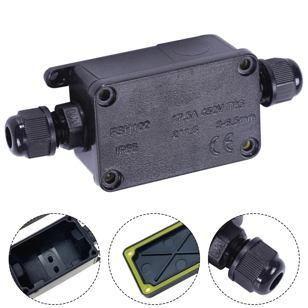 2 Way Outdoor Junction Box Wat - Cable Gland Waterproof avaliação e preço