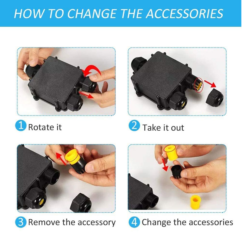 3 Way Waterproof Wire Junction - Cable Gland Waterproof avaliação e preço